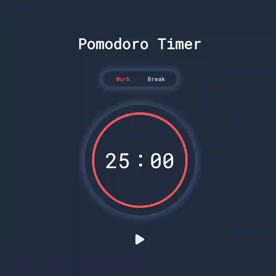 Simple Pomodoro timer app